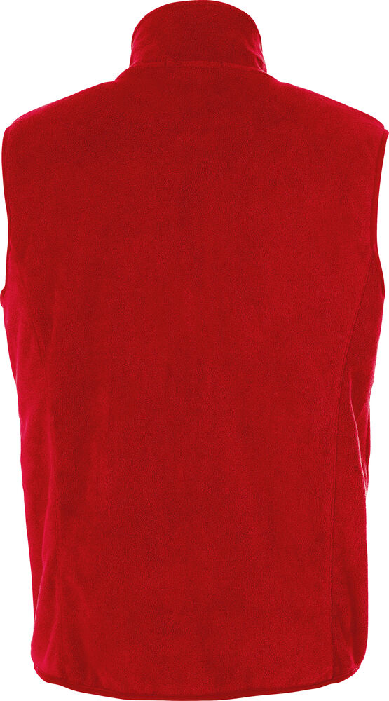 Clique Basic Polar Fleece Vest rood achterkant