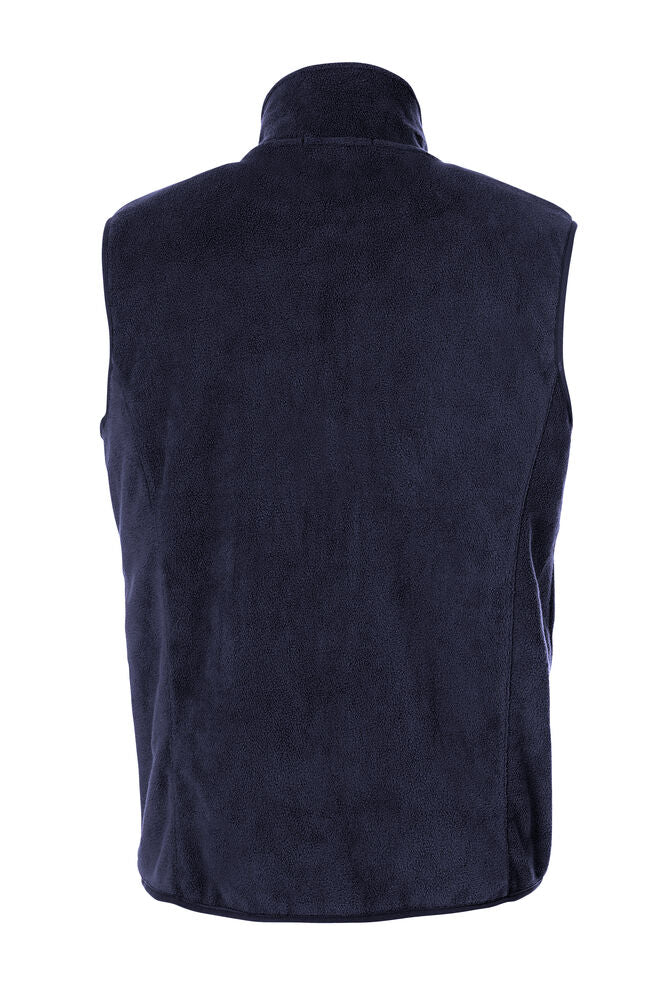 Clique Basic Polar Fleece Vest dark navy achterkant