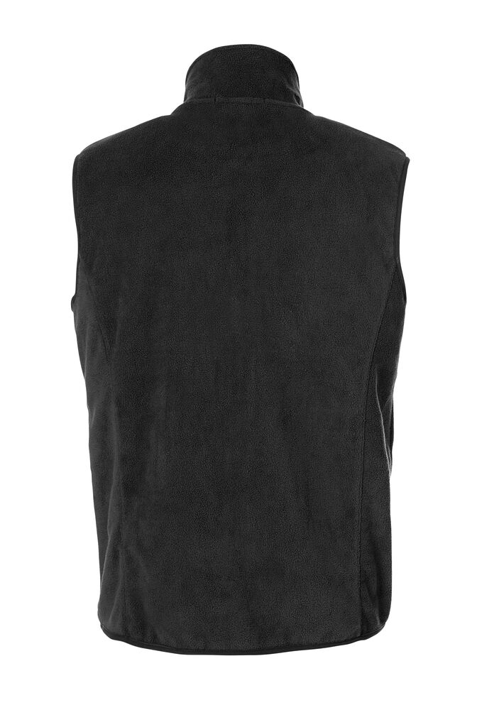 Clique Basic Polar Fleece Vest zwart achterkant