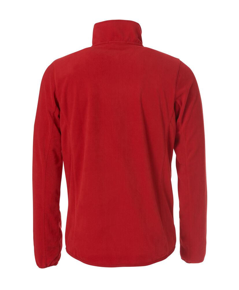Clique Basic Micro Fleece Jacket Heren rood achterkant