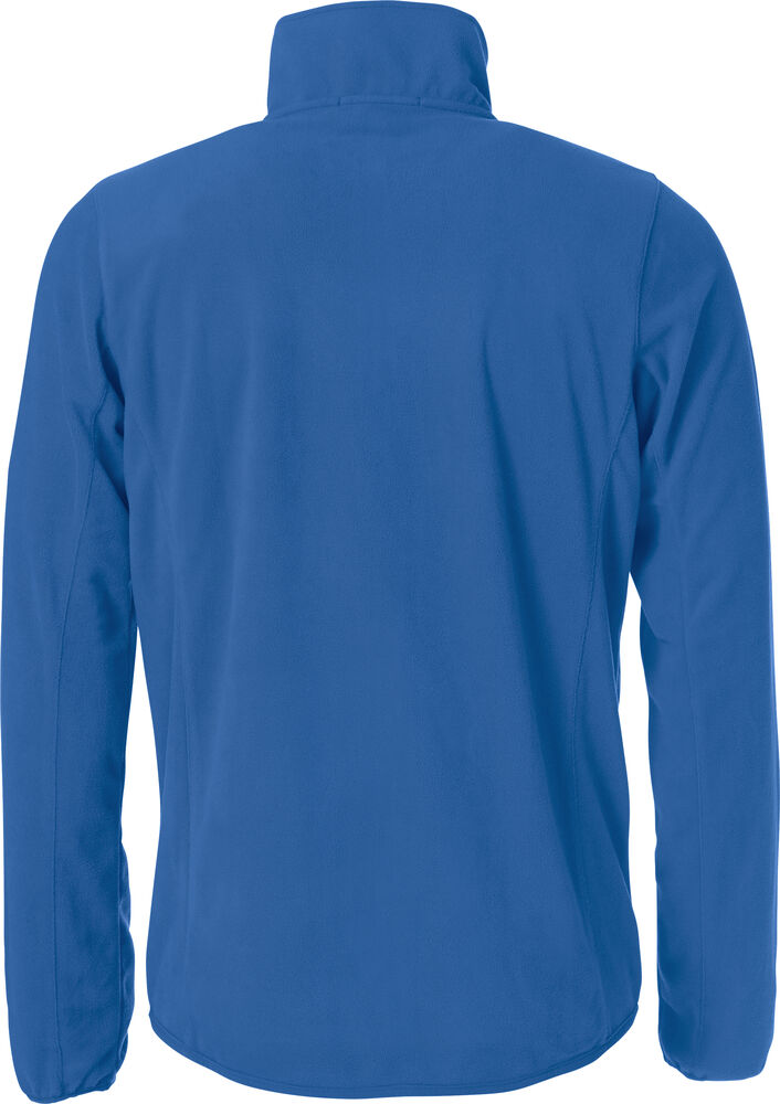 Clique Basic Micro Fleece Jacket Heren kobalt achterkant