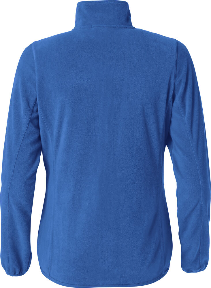 Clique Basic Micro Fleece Jacket Dames kobalt achterkant