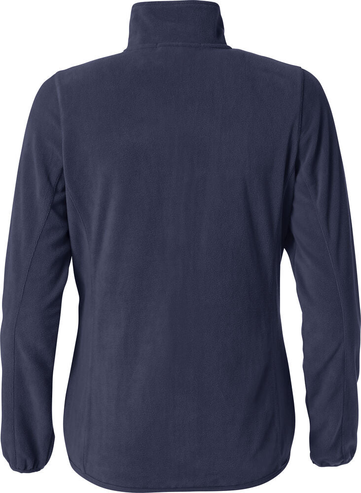Clique Basic Micro Fleece Jacket Dames dark navy achterkant