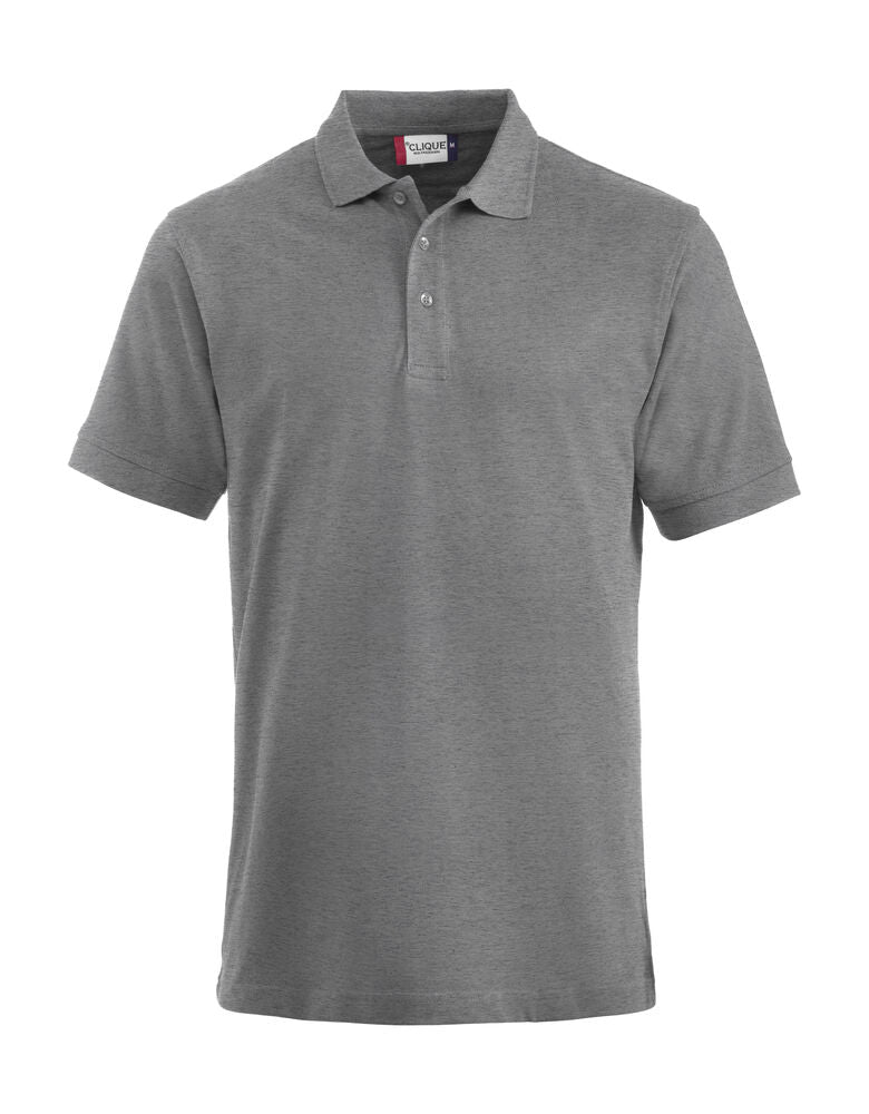 Clique Lincoln Polo Heren grijsmelange