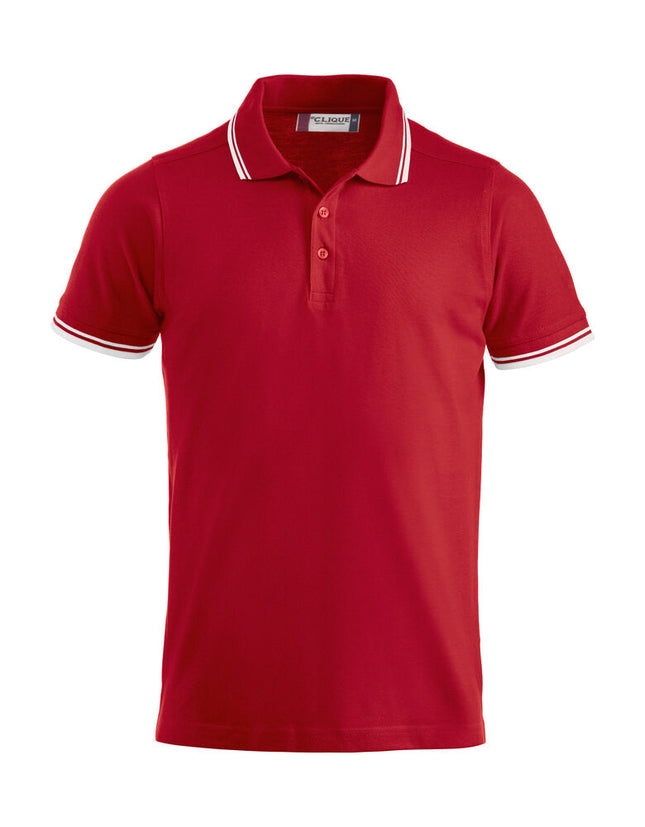 Clique Amarillo Polo Heren rood