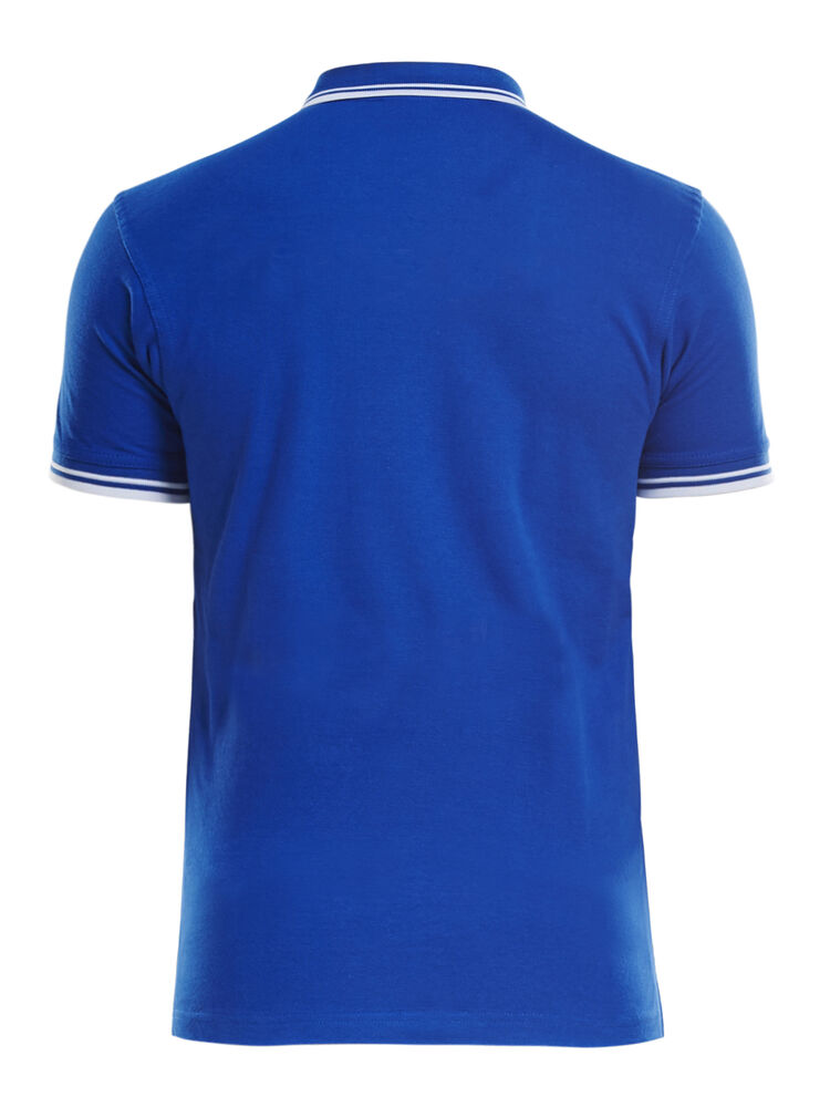Clique Amarillo Polo Heren kobalt achterkant