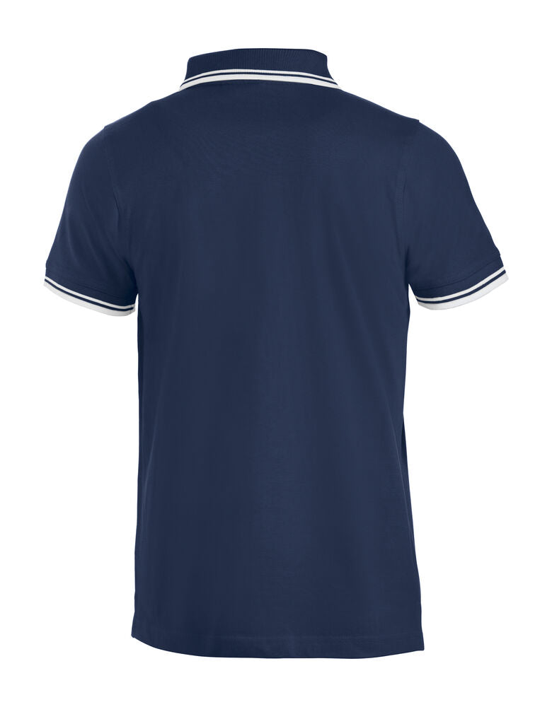 Clique Amarillo Polo Heren navy achterkant