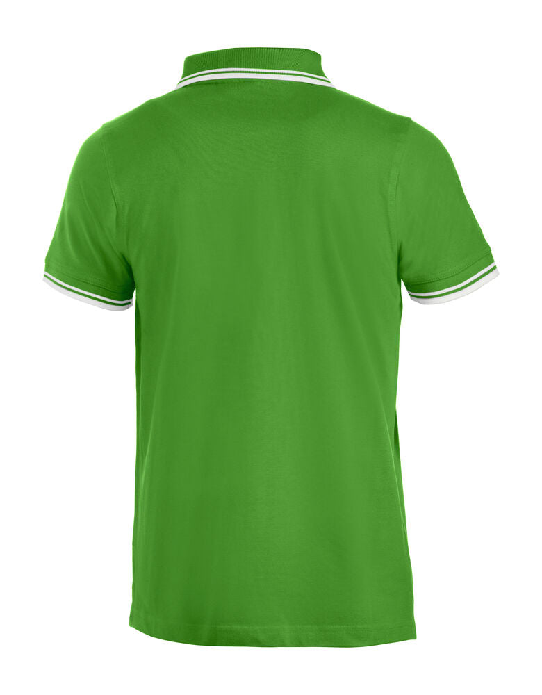 Clique Amarillo Polo Heren appelgroen achterkant
