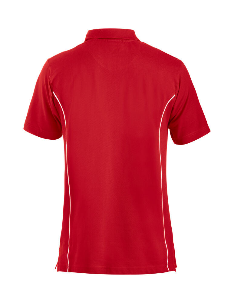 Clique New Conway Polo Heren rood achterkant
