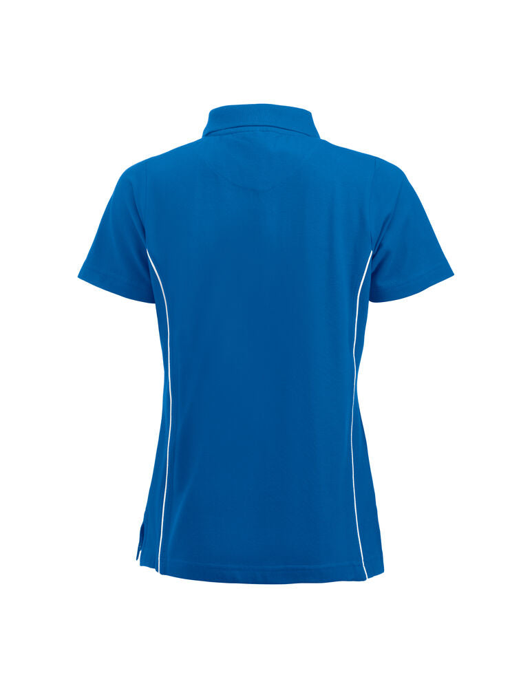 Clique New Alpena Polo Dames kobalt achterkant