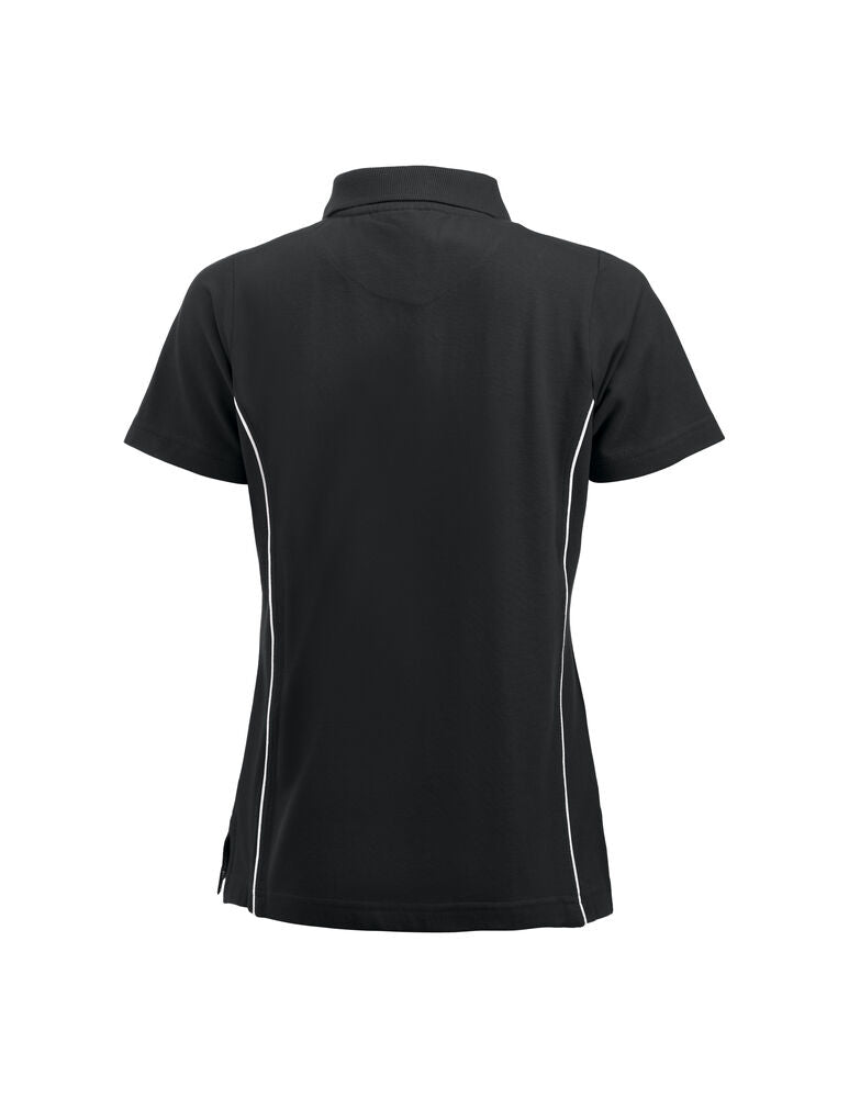 Clique New Alpena Polo Dames zwart achterkant