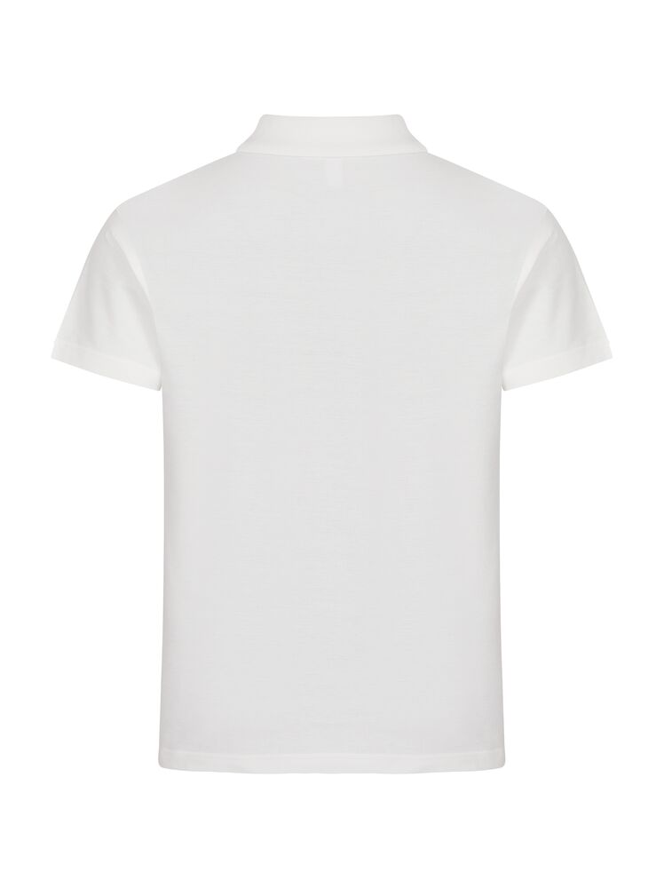 Clique Basic Polo Heren offwhite achterkant