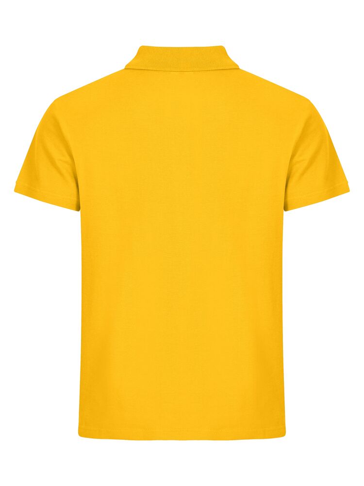 Clique Basic Polo Heren lemon achterkant