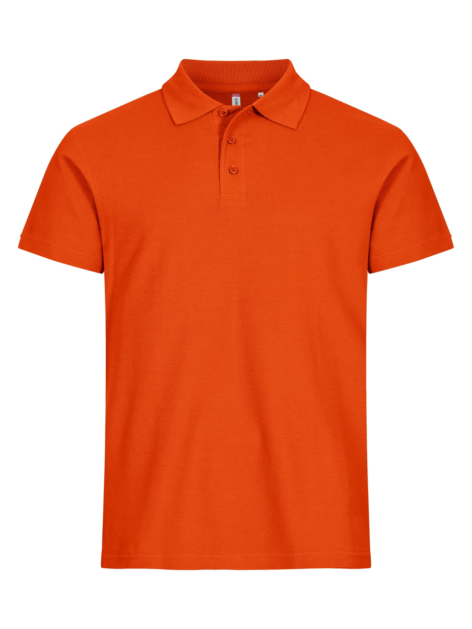Clique Basic Polo Heren dieporanje
