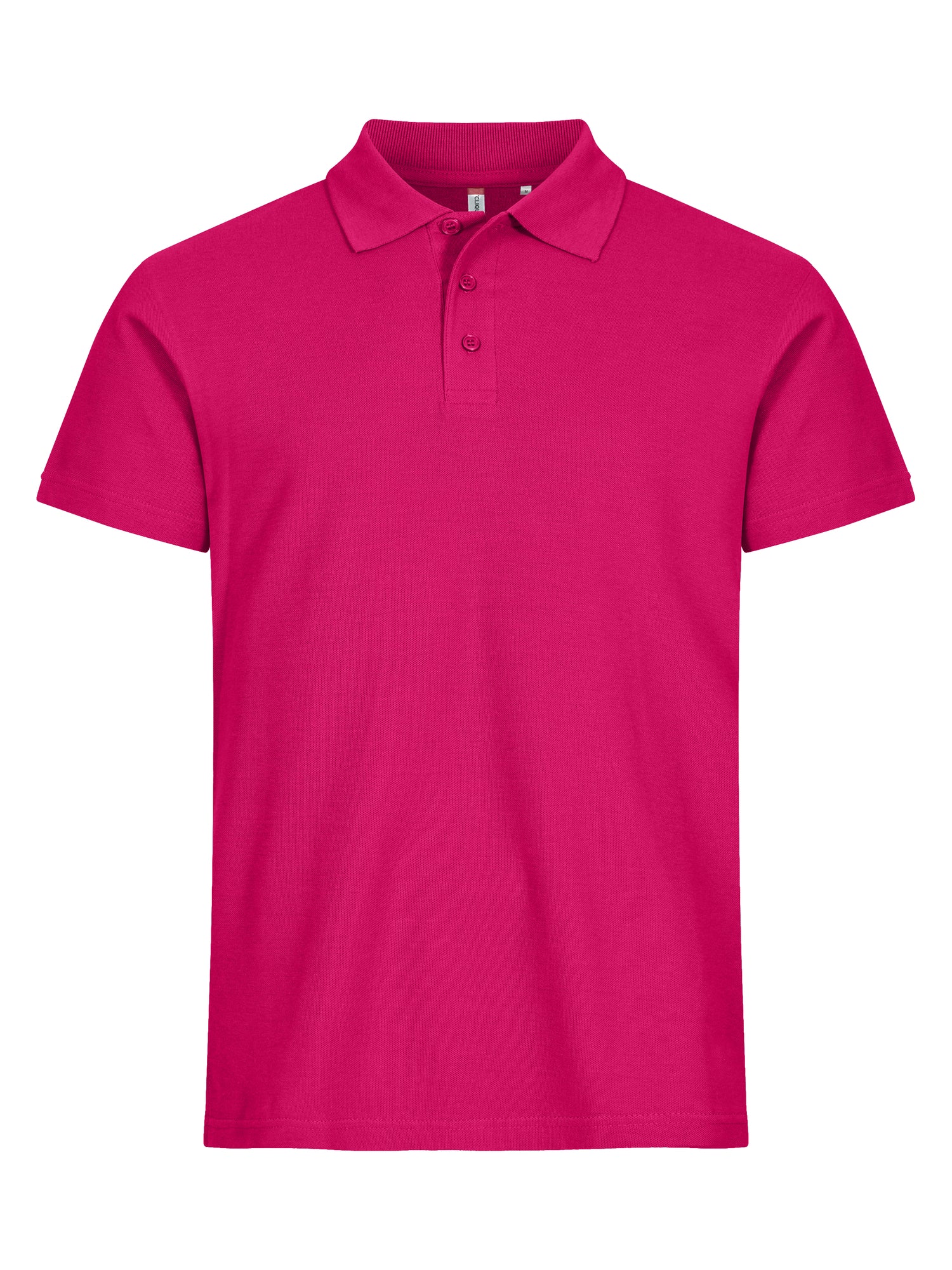 Clique Basic Polo Heren helder kersen