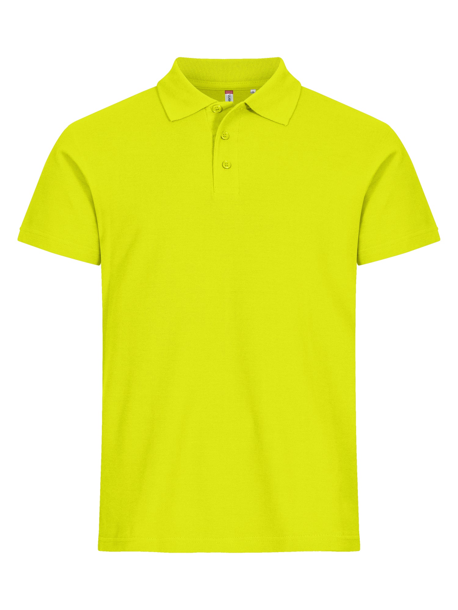 Clique Basic Polo Heren signaalgroen