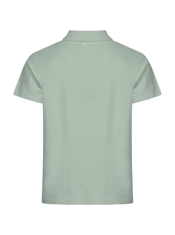 Clique Basic Polo Heren saliegroen achterkant