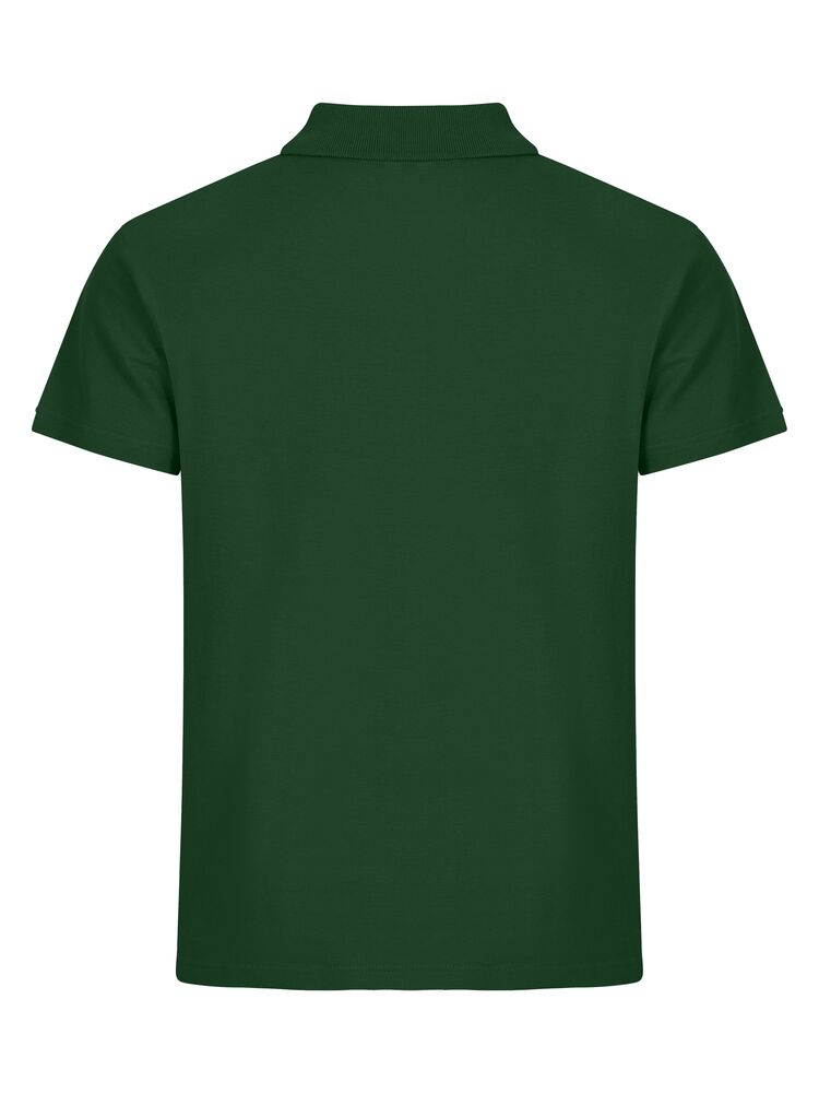 Clique Basic Polo Heren flessengroen achterkant