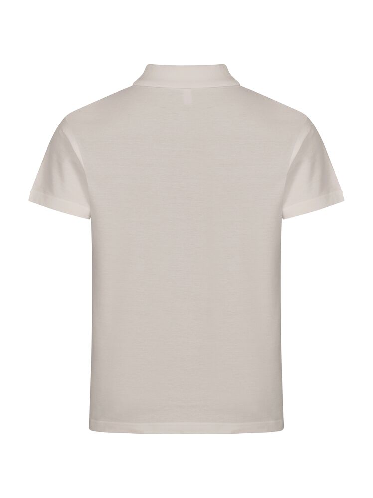 Clique Basic Polo Heren steengrijs achterkant