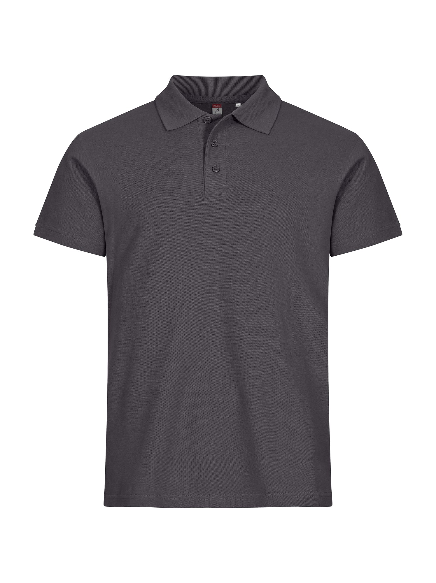 Clique Basic Polo Heren metaalgrijs