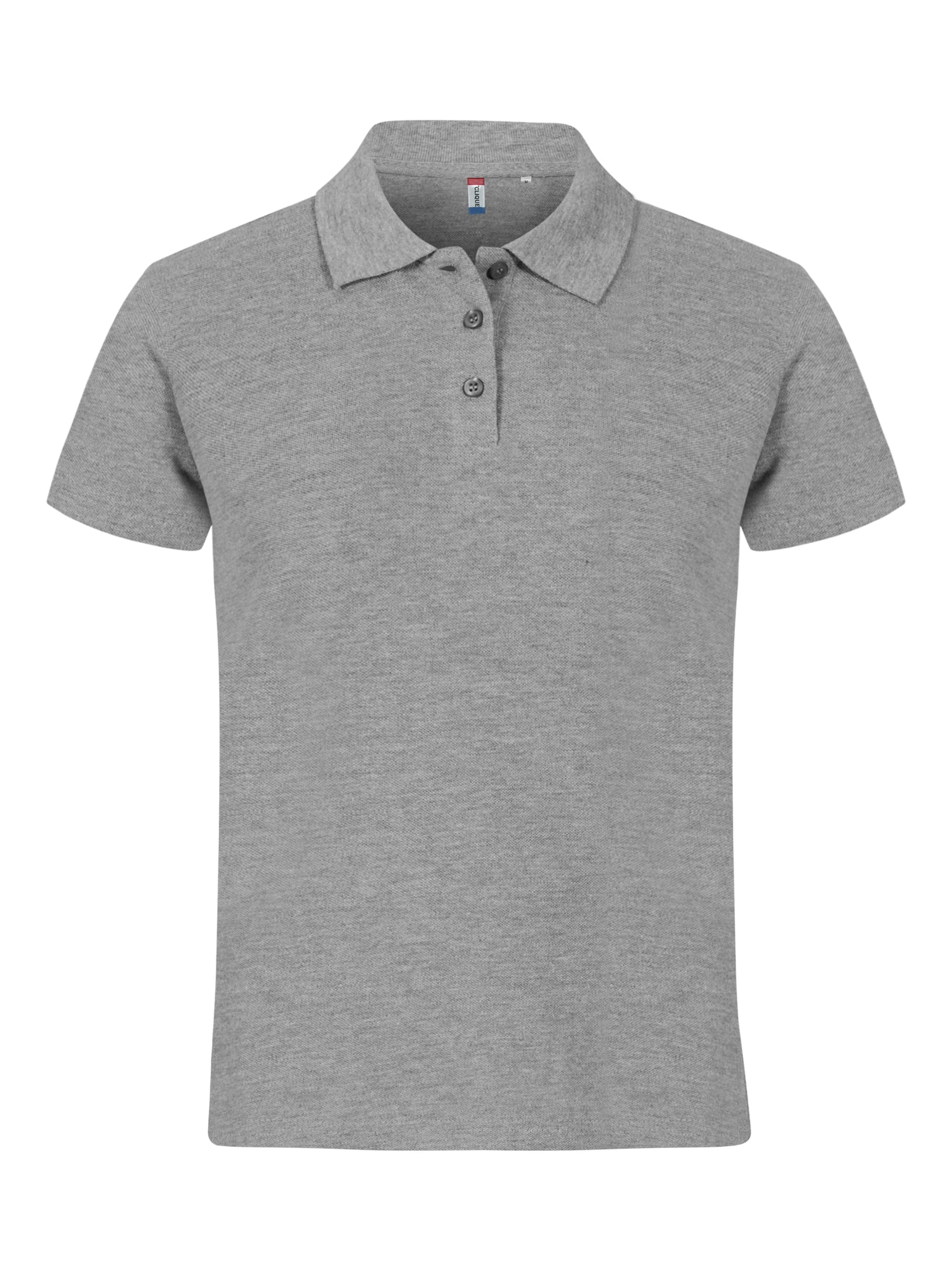 Clique Basic Polo Heren grijsmelange