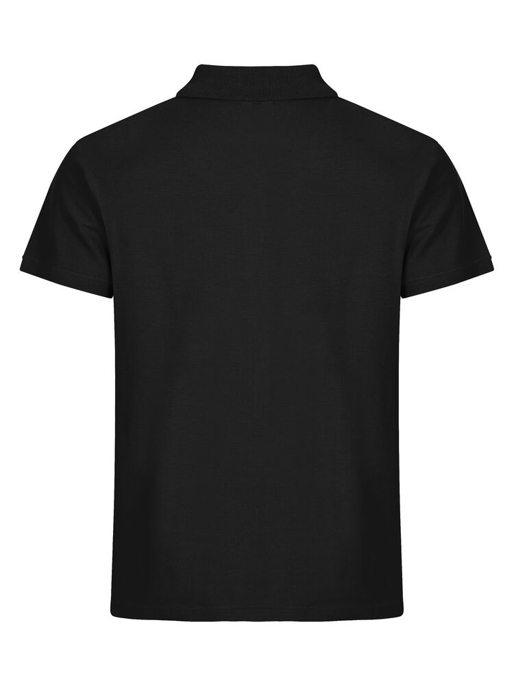 Clique Basic Polo Heren zwart achterkant