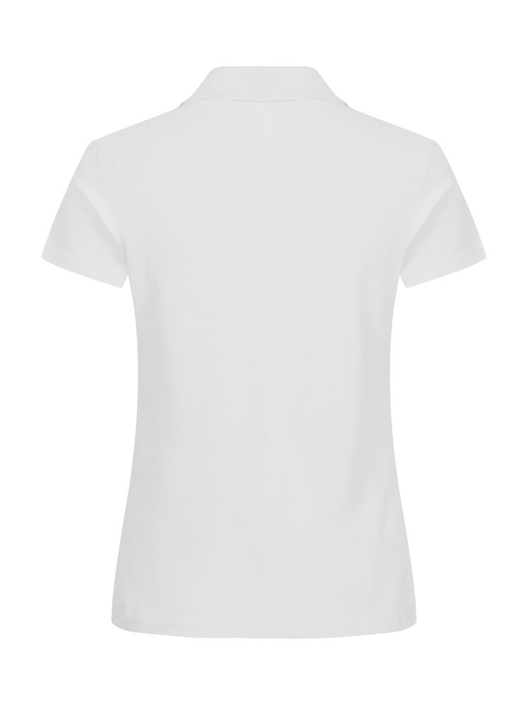 Clique Basic Polo Dames wit achterkant