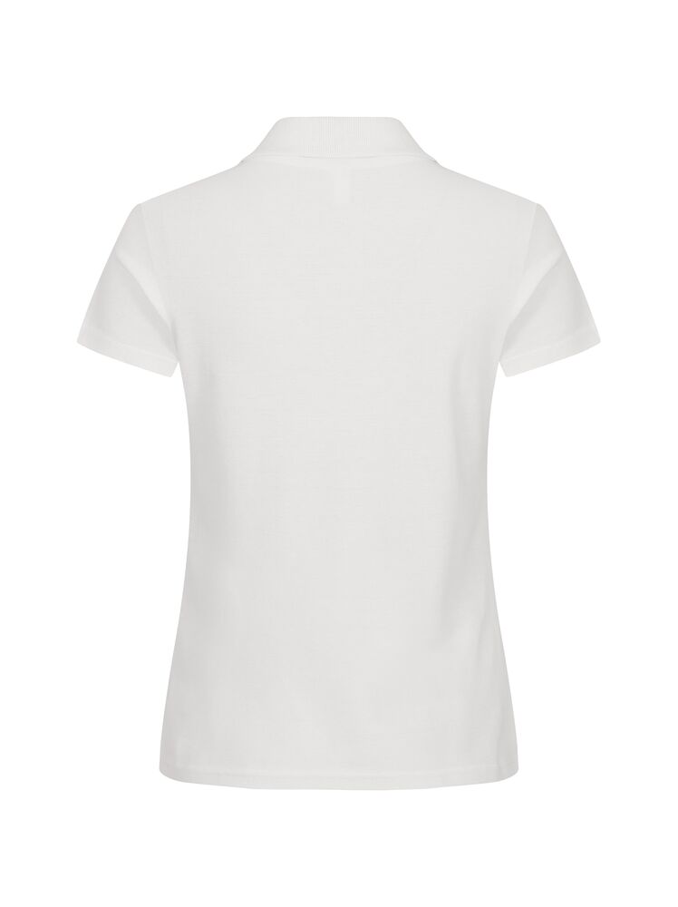 Clique Basic Polo Dames offwhite achterkant