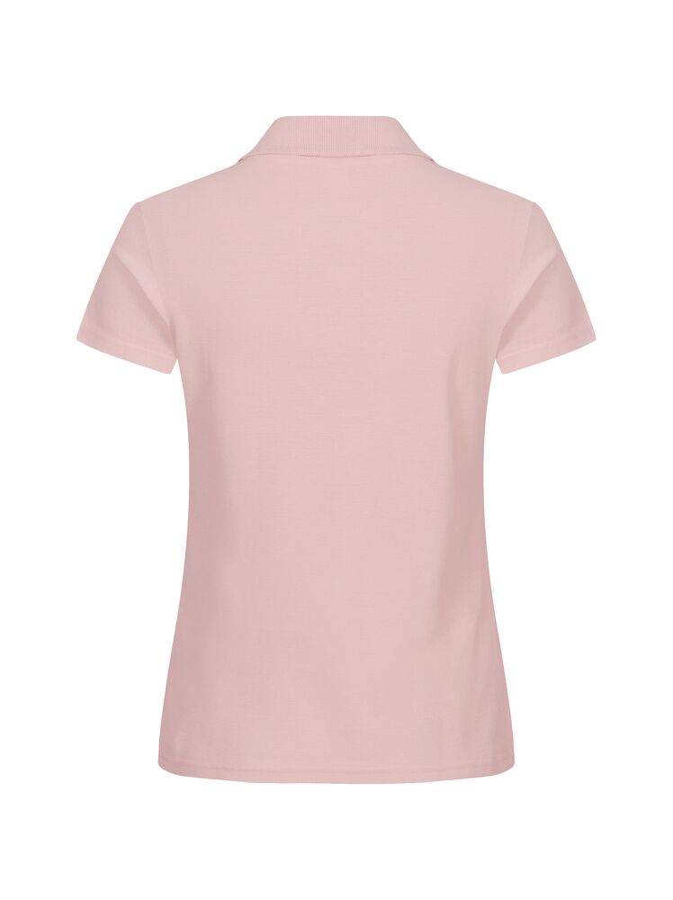 Clique Basic Polo Dames candy roze achterkant