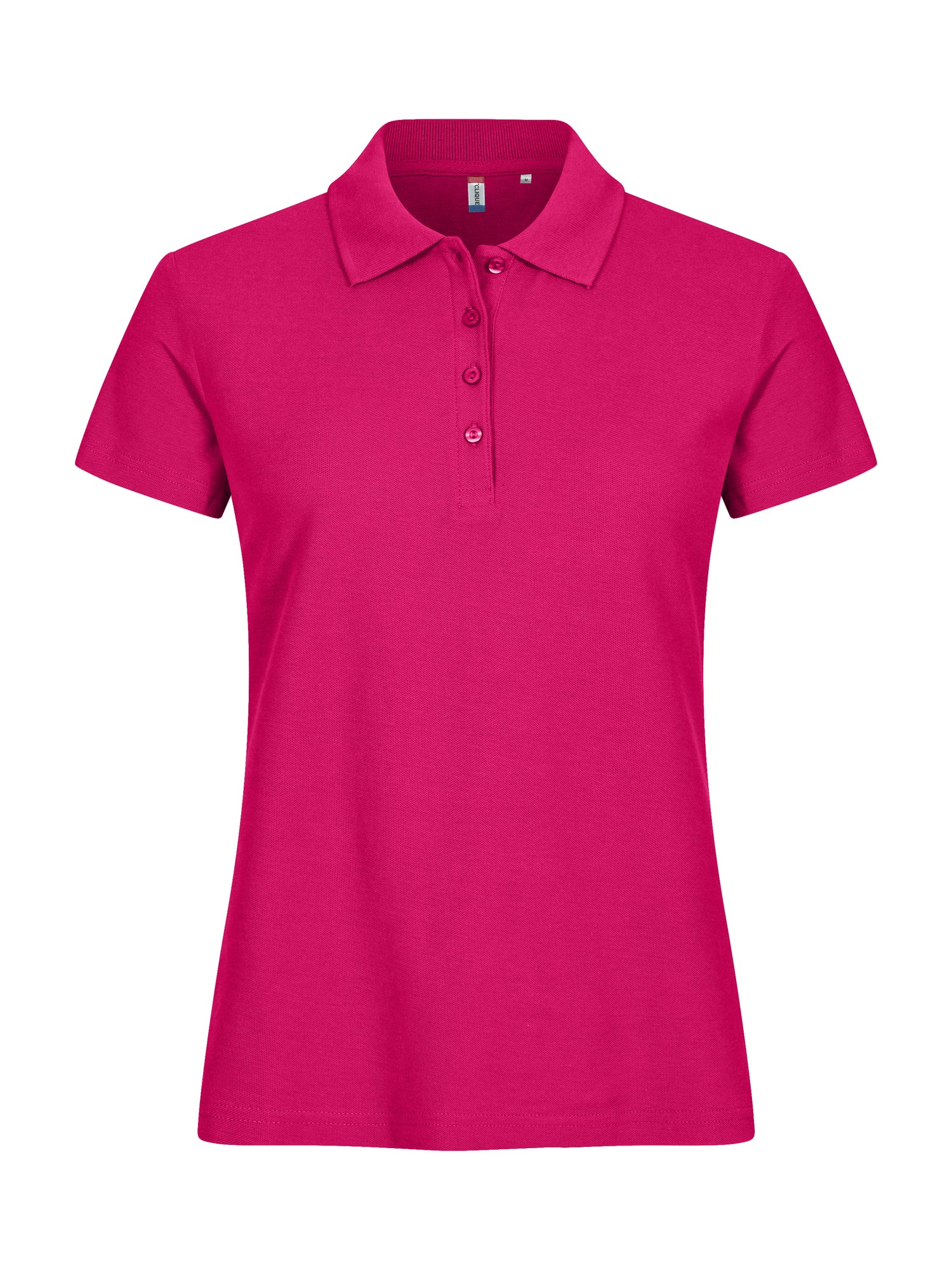 Clique Basic Polo Dames helder kersen