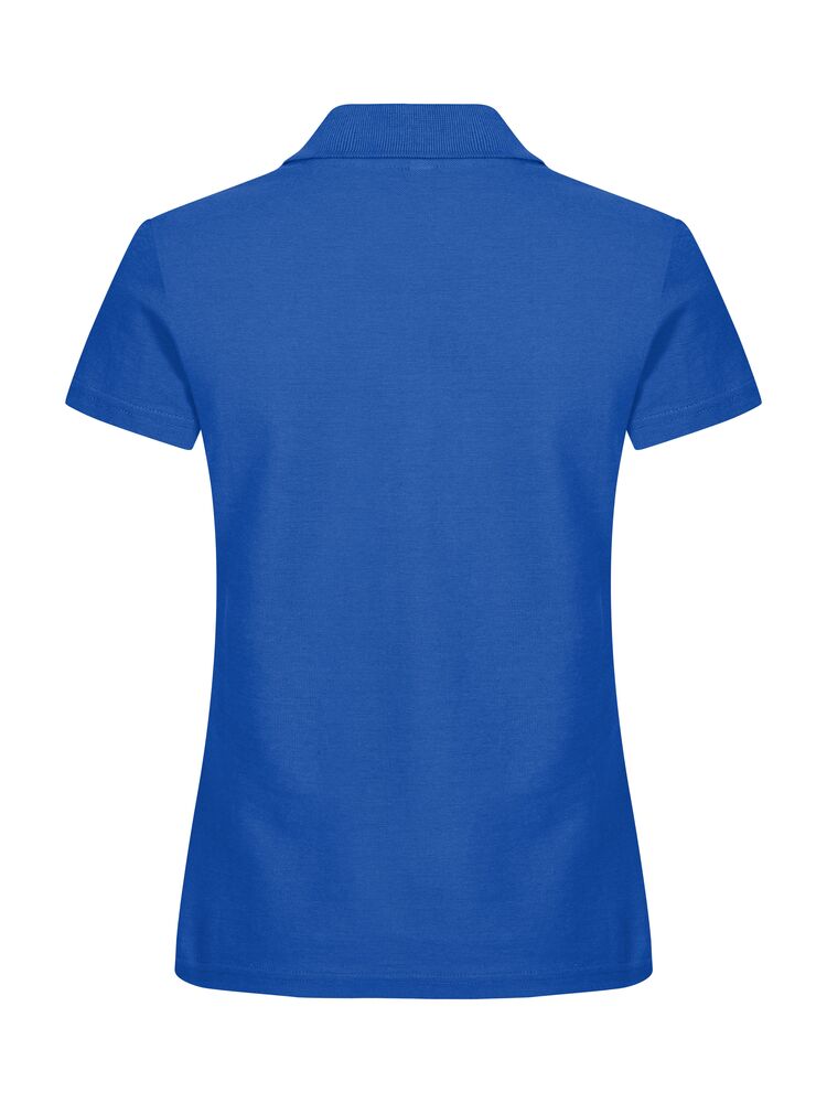 Clique Basic Polo Dames kobalt achterkant