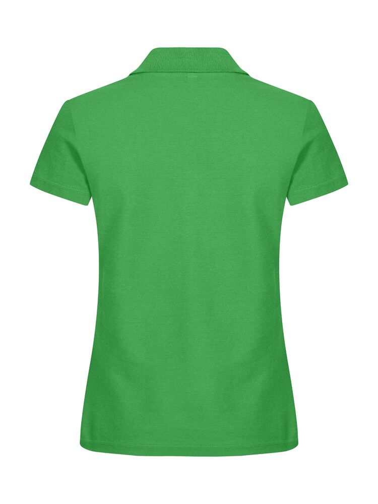 Clique Basic Polo Dames appelgroen achterkant