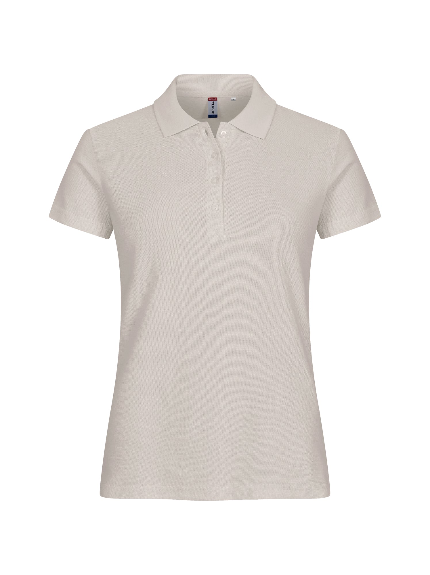 Clique Basic Polo Dames steengrijs