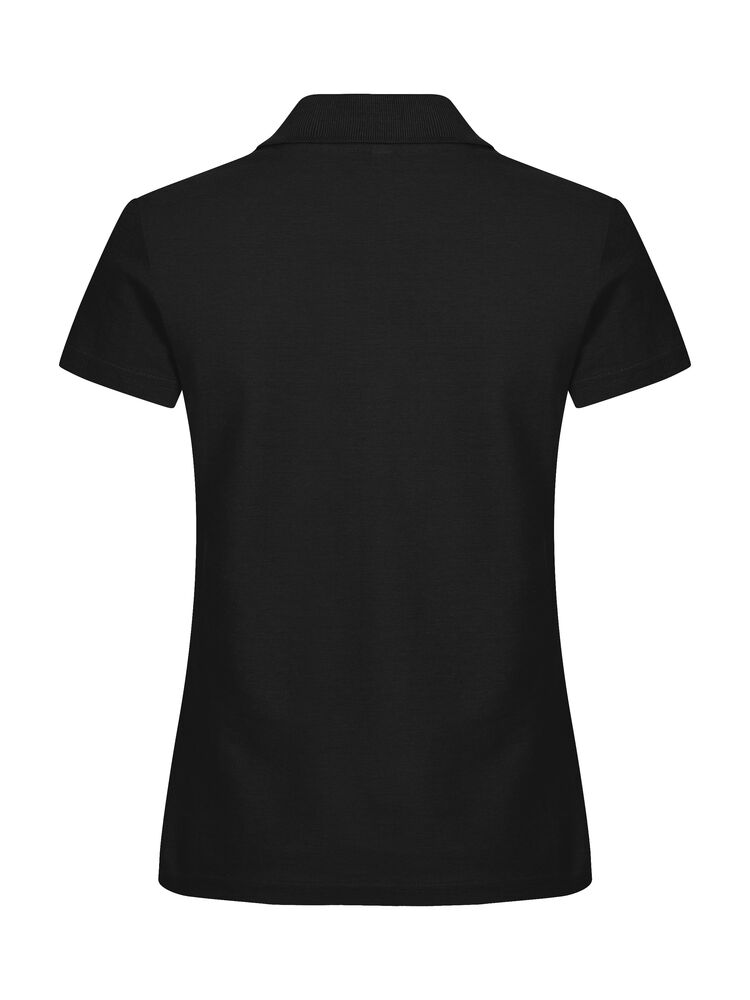 Clique Basic Polo Dames zwart achterkant