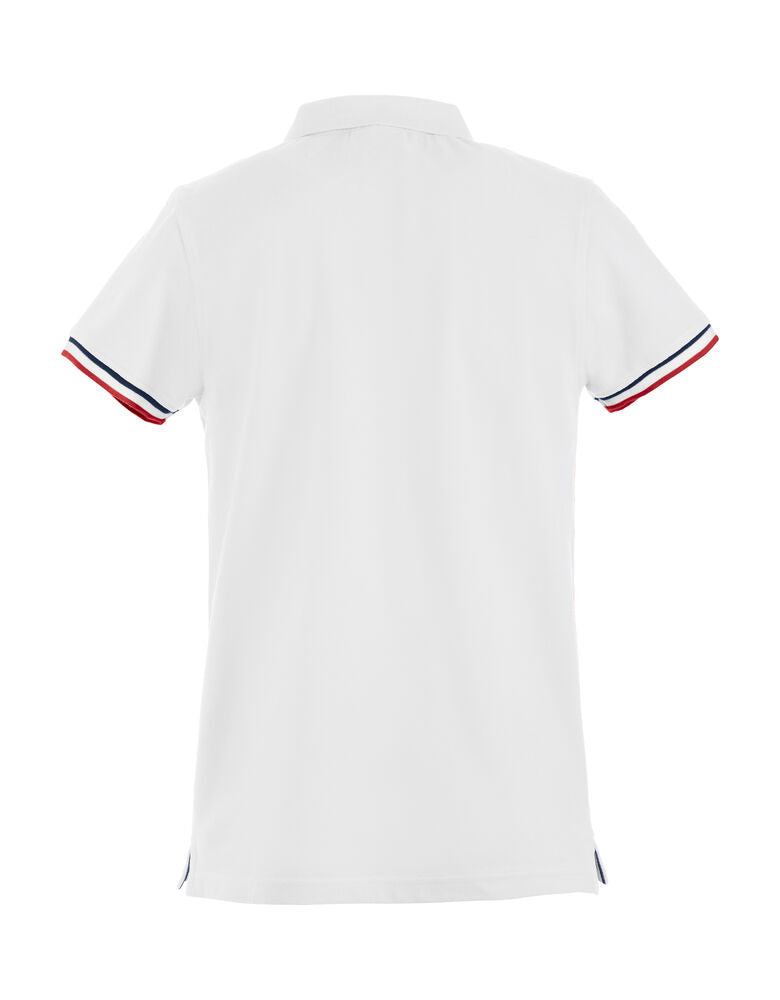 Clique Newton Polo Heren wit achterkant