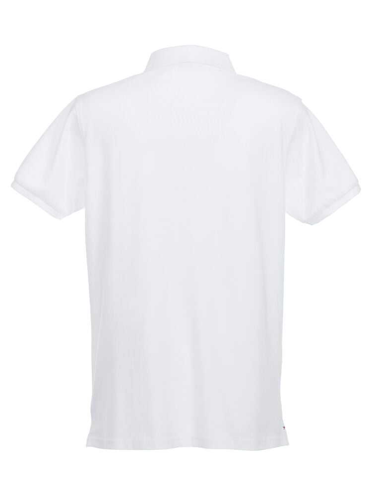 Clique Stretch Premium Polo Heren wit achterkant