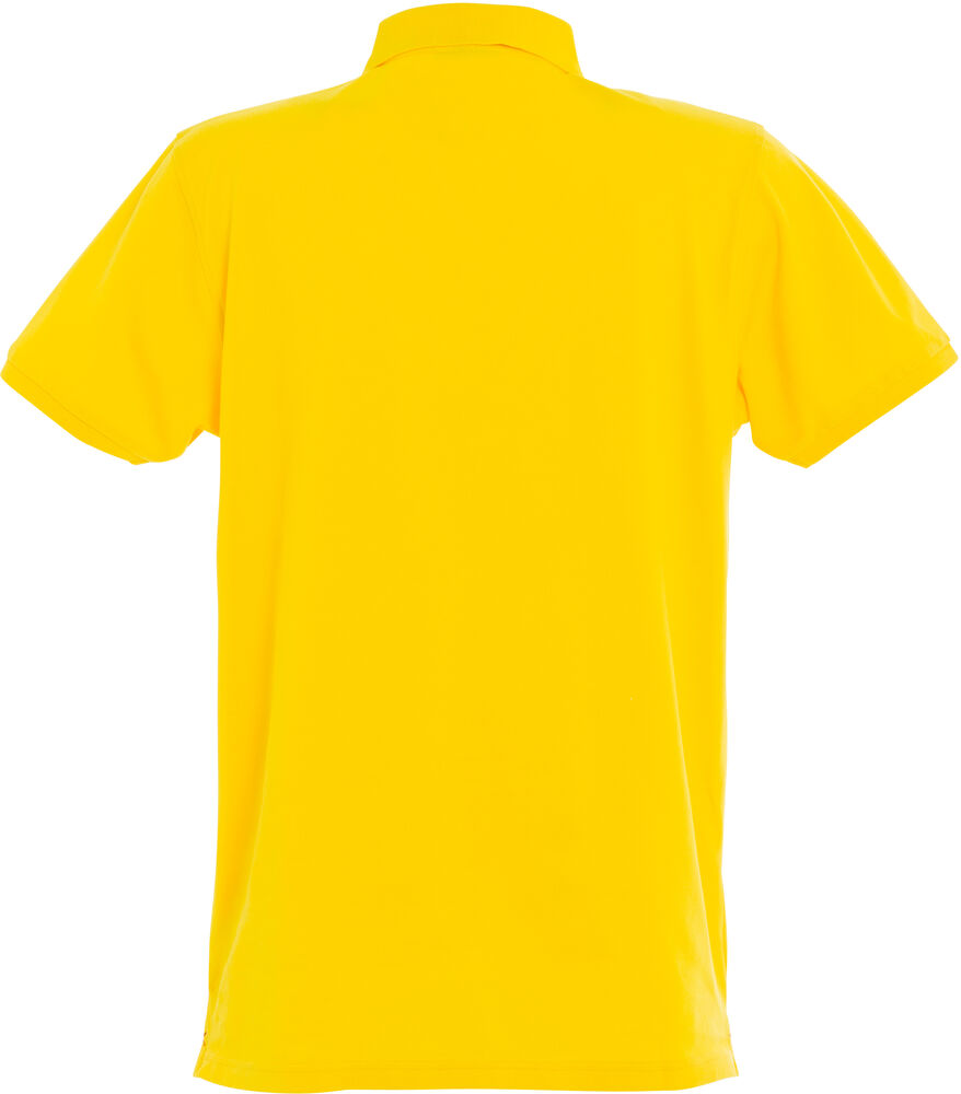 Clique Stretch Premium Polo Heren lemon achterkant