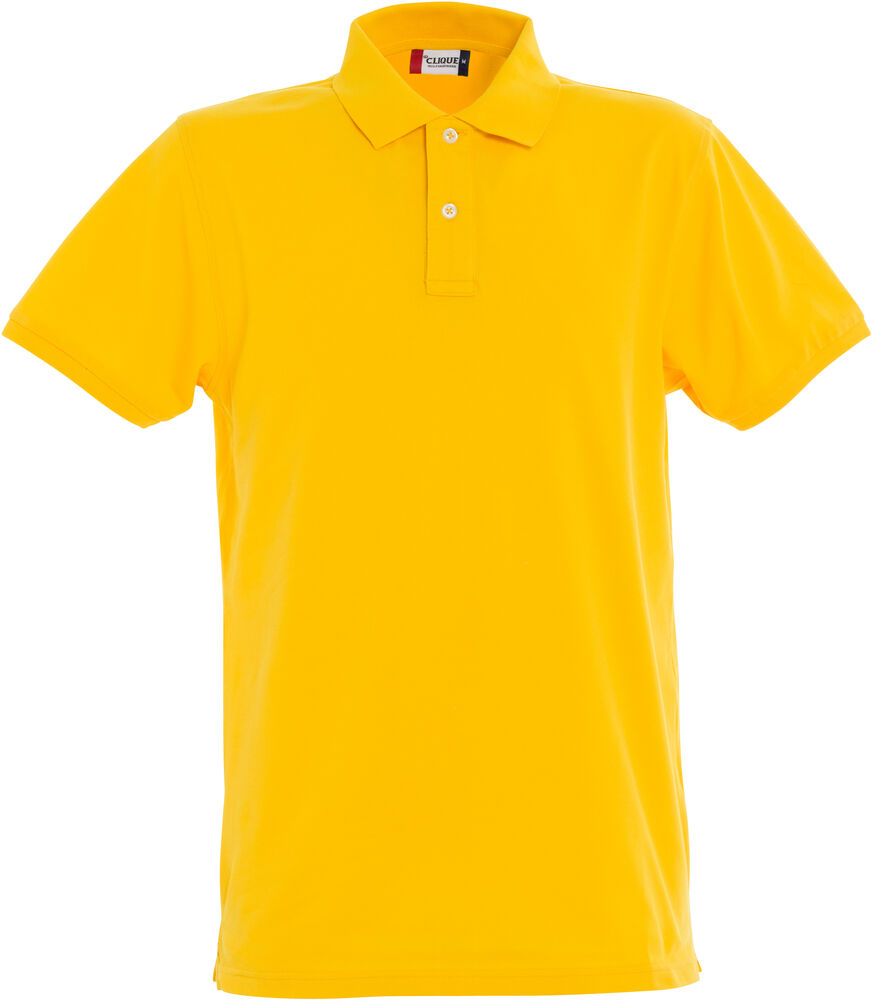 Clique Stretch Premium Polo Heren lemon