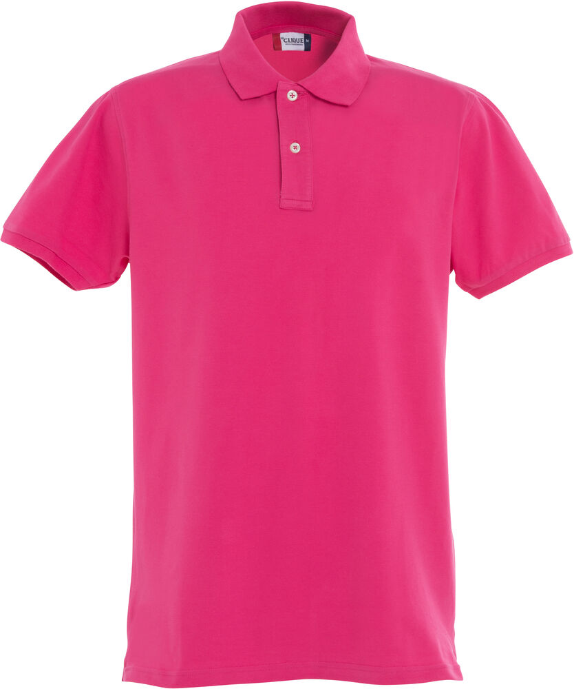 Clique Stretch Premium Polo Heren helder kersen