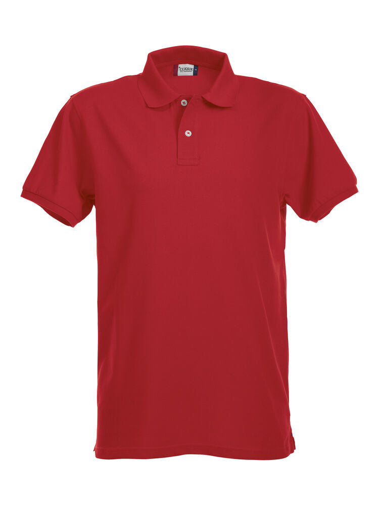 Clique Stretch Premium Polo Heren rood