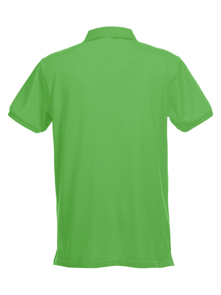 Clique Stretch Premium Polo Heren appelgroen achterkant