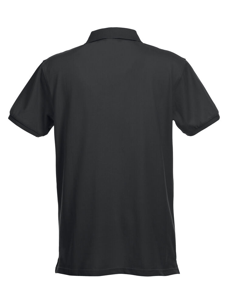 Clique Stretch Premium Polo Heren zwart achterkant