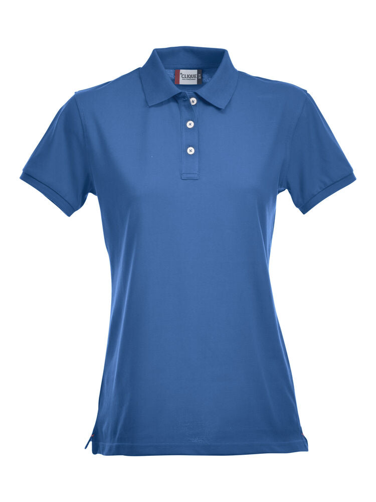 Clique Stretch Premium Polo Dames kobalt