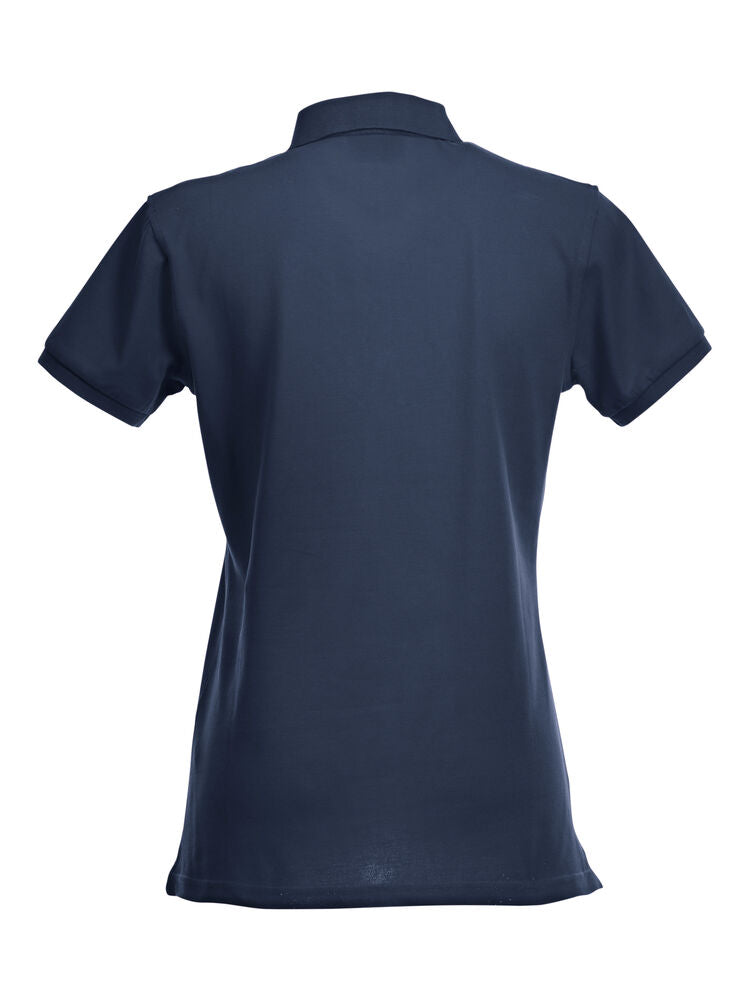 Clique Stretch Premium Polo Dames dark navy achterkant