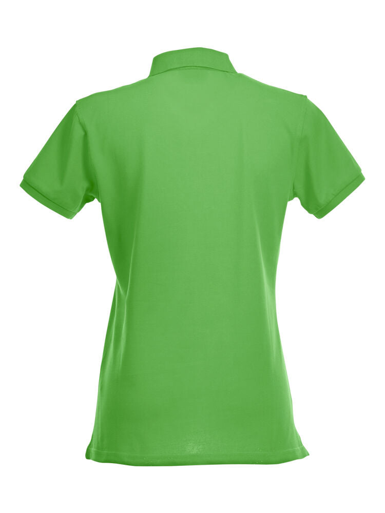Clique Stretch Premium Polo Dames appelgroen achterkant