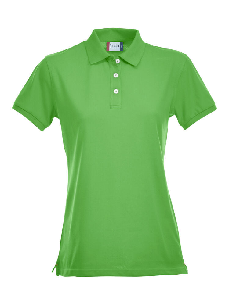 Clique Stretch Premium Polo Dames appelgroen