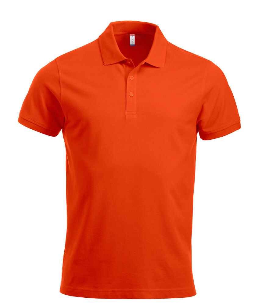 Clique Classic Lincoln S/S Polo Heren dieporanje