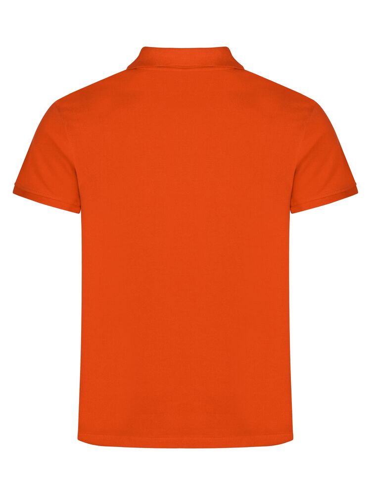 Clique Classic Lincoln S/S Polo Heren dieporanje achterkant