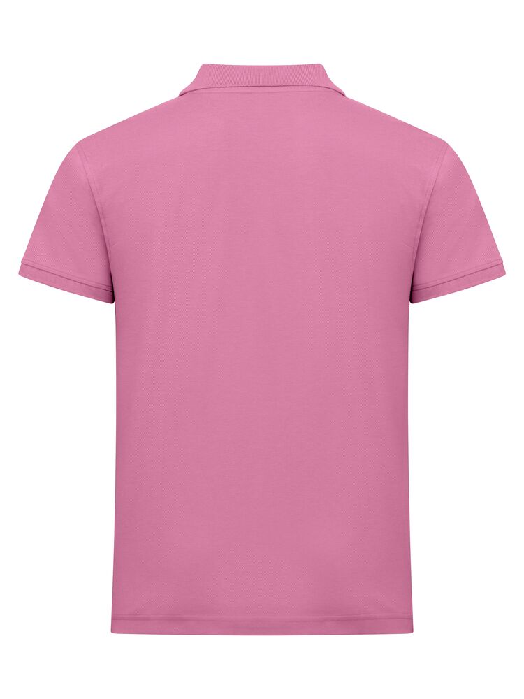 Clique Classic Lincoln S/S Polo Heren helder roze achterkant