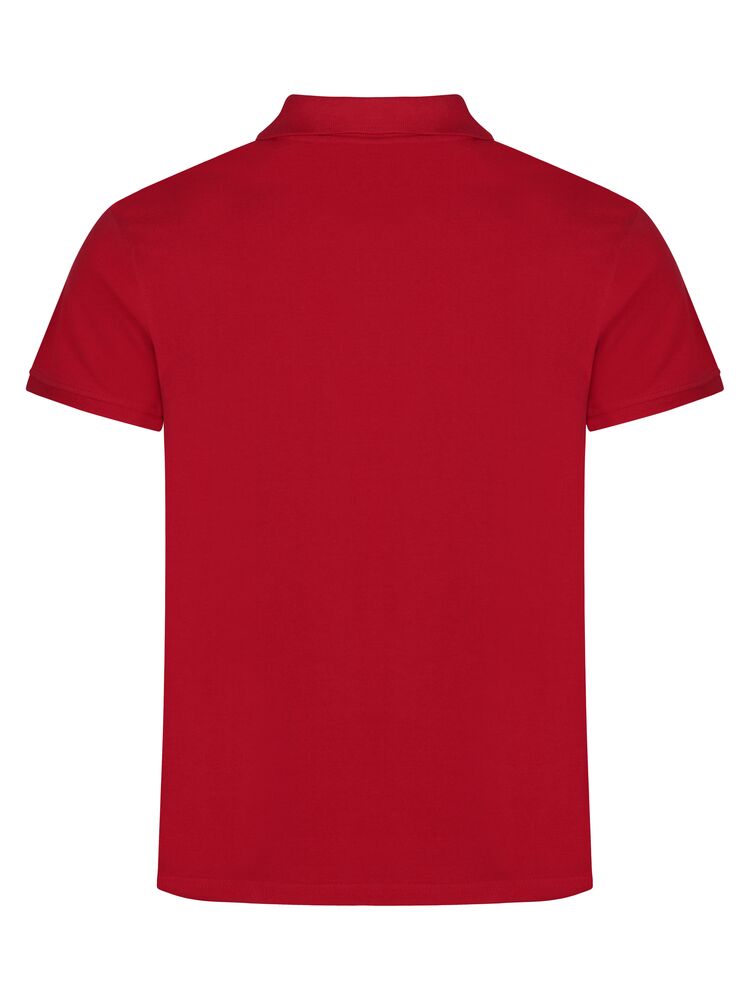 Clique Classic Lincoln S/S Polo Heren rood achterkant